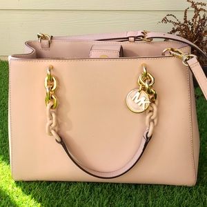 Micheal Kors Michael Kors Shoulder Crossbody Bag Cynthia Saffiano Leather Satche